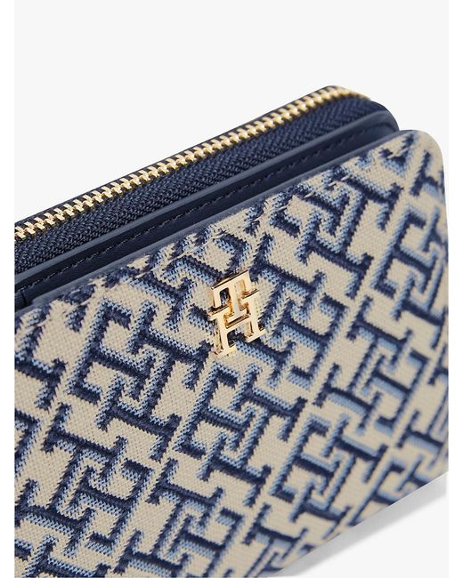 Tommy Hilfiger White Hilfiger Icon Th Monogram Jacquard Wallet
