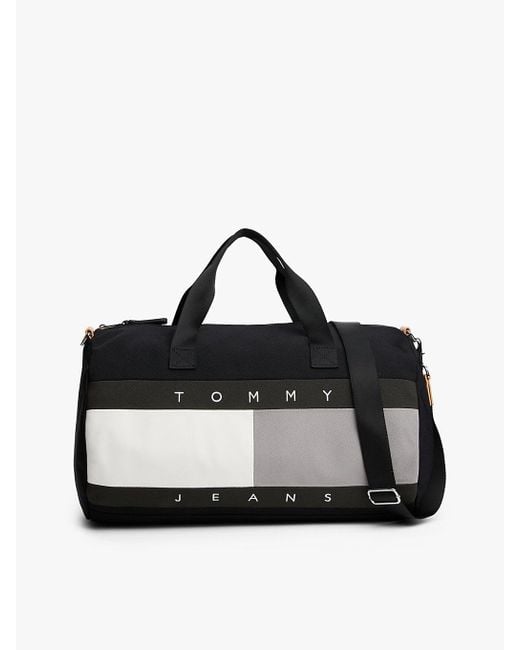 Sac De Sport Archive Colour-Block À Logo Tommy Hilfiger pour homme en coloris Black