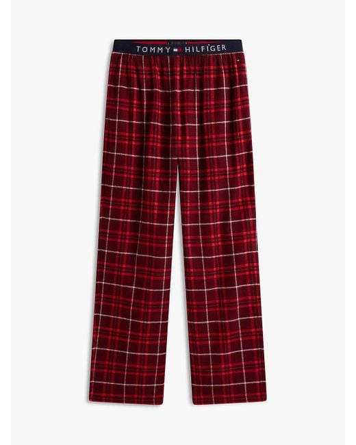 Pantaloni Pigiama Th Original di Tommy Hilfiger in Red da Uomo