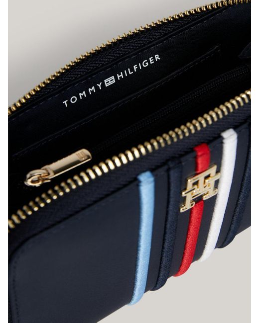 Tommy Hilfiger Blue Signature Zip-around Wallet