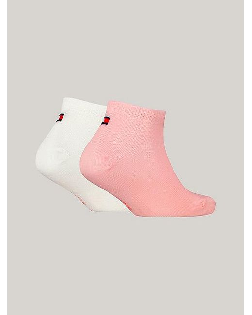 Pack de 2 pares de calcetines de rayas Tommy Hilfiger de hombre de color Pink