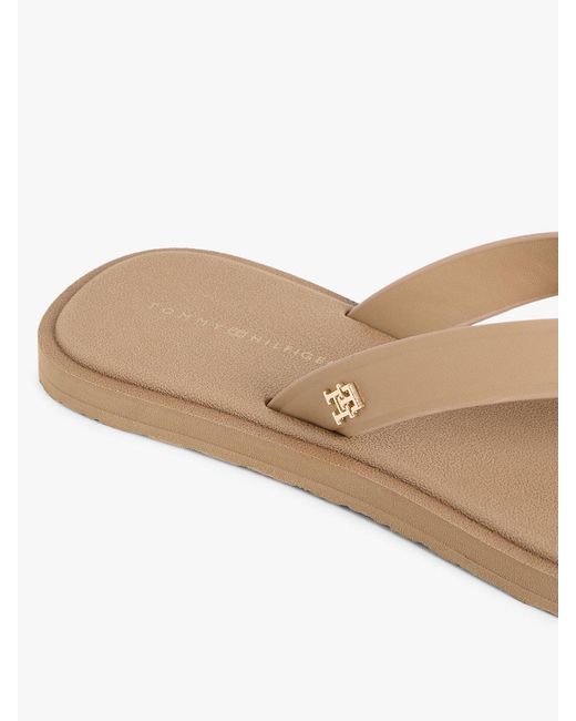 Tommy Hilfiger Green Chic Th Monogram Flip-flops