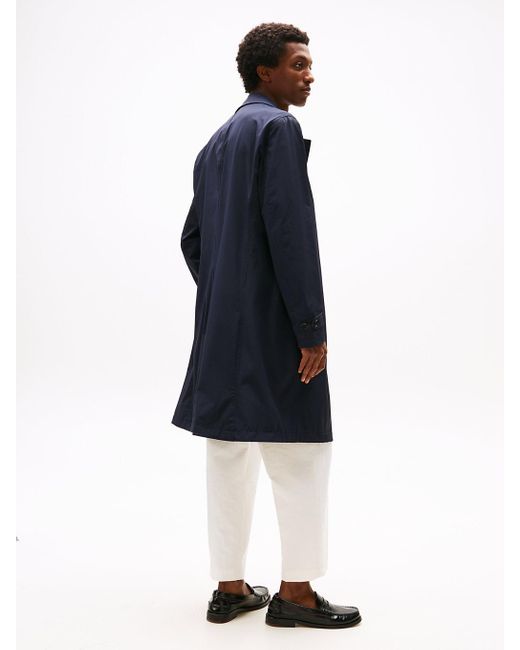 Tommy Hilfiger Blue Tailored Single Breasted Coat for men
