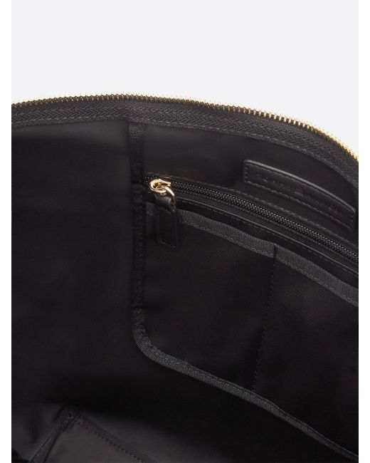 Borsa Tote Con Nastro Iconico di Tommy Hilfiger in Black
