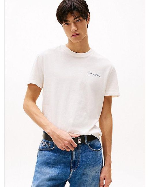 Tommy Hilfiger T-Shirt Mit Segel-Print-Grafik Hinten in White für Herren