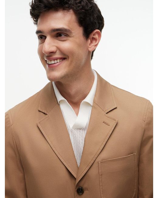 Tommy Hilfiger Natural Th Flex Regular Fit Single Breasted Blazer for men
