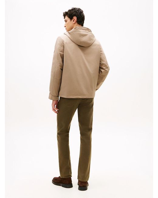 Tommy Hilfiger Natural Lightweight Packable Hooded Jacket for men