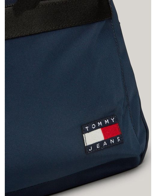 Tommy Hilfiger Blue Essential Dome Flag Backpack for men