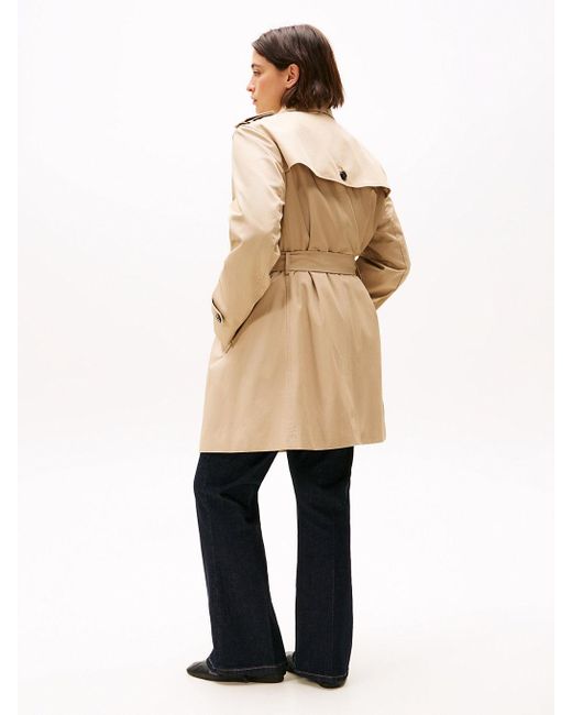 Trench Curve Déperlant Tommy Hilfiger en coloris Natural