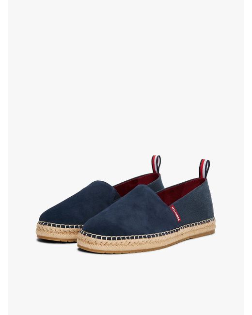 Espadrilles En Daim À Semelle Souple Tommy Hilfiger pour homme en coloris Blue