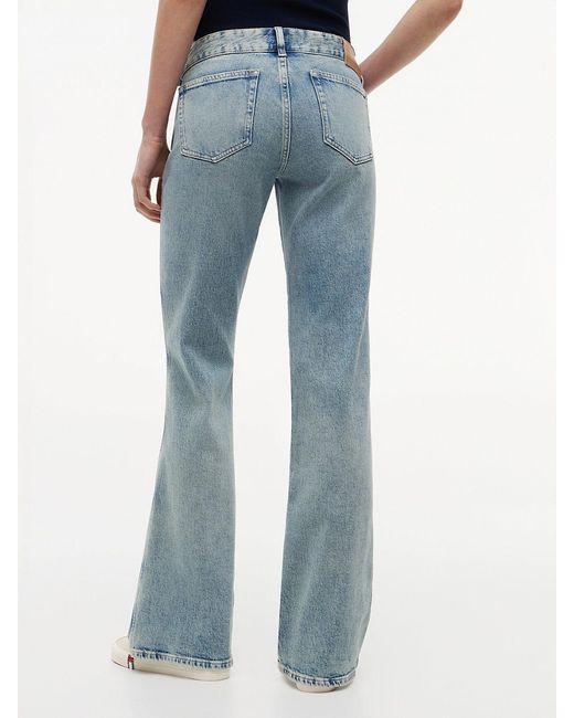 Tommy Hilfiger Blue Faded Low Rise Bootcut Jeans