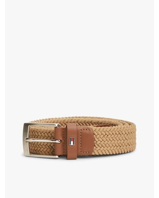 Tommy Hilfiger Multicolor Square Buckle Elastic Webbing Belt for men