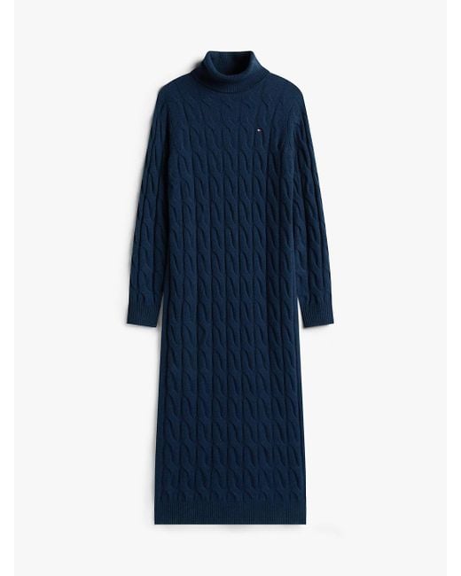 Vestito Pullover Midi di Tommy Hilfiger in Blue