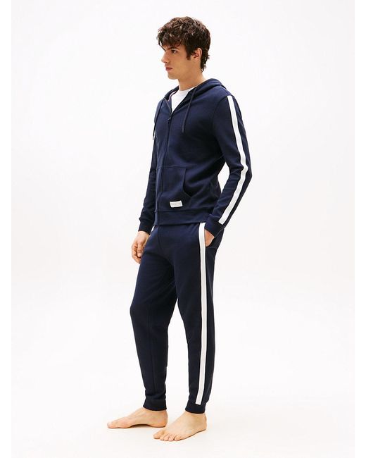 Tommy Hilfiger Blue Th Established Cuffed Lounge Joggers for men