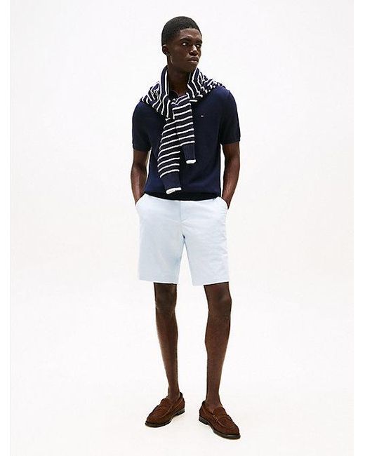 Tommy Hilfiger 1985 Harlem Relaxed Fit Chino-Shorts in White für Herren