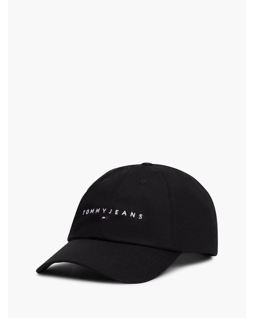 Tommy Hilfiger Black Logo Six-panel Baseball Cap