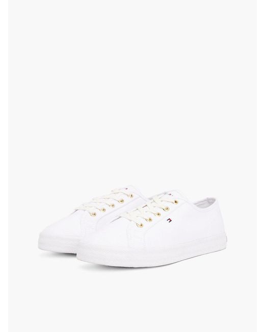 Tommy Hilfiger White Essential Nautical Trainers