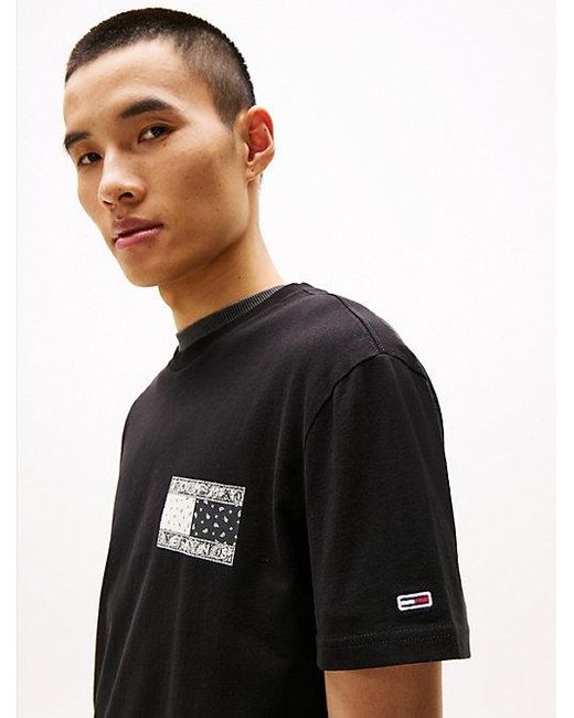 Camiseta Con Logo En La Parte Trasera Tommy Hilfiger de hombre de color Black