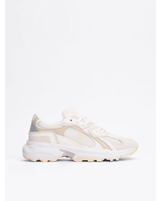 Tommy Hilfiger White Tonal Chunky Trainers