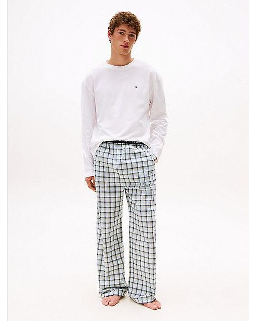 Tommy Hilfiger Original Jersey-Pyjama Mit Print in White für Herren