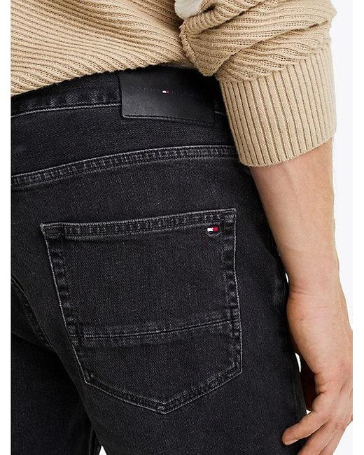 Tommy Hilfiger Denton Zwarte Jeans Met Rechte Broekspijpen in het White voor heren