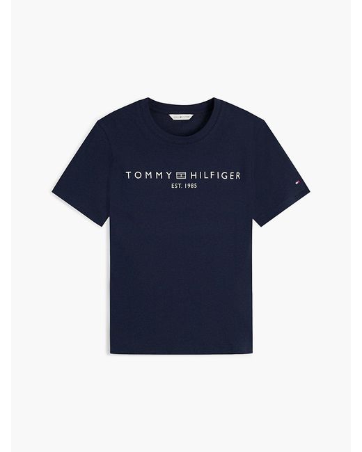 Tommy Hilfiger Blue Logo Crew Neck T-shirt