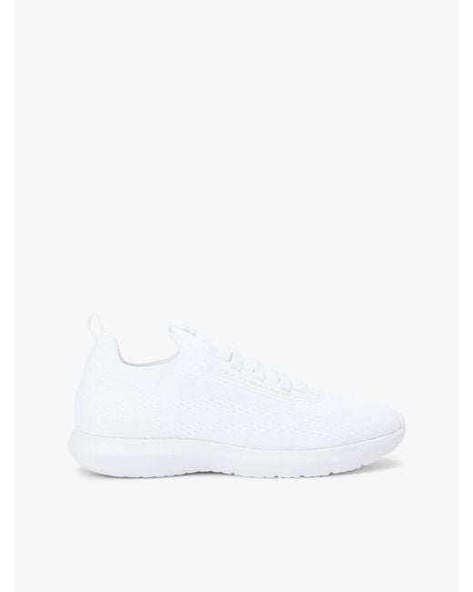 Tommy Hilfiger White Knit Lightweight Mono-Sock Slip-On Trainers