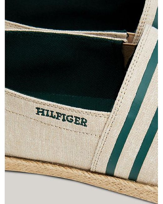 Alpargatas de chambray de lino con rayas Tommy Hilfiger de hombre de color Natural