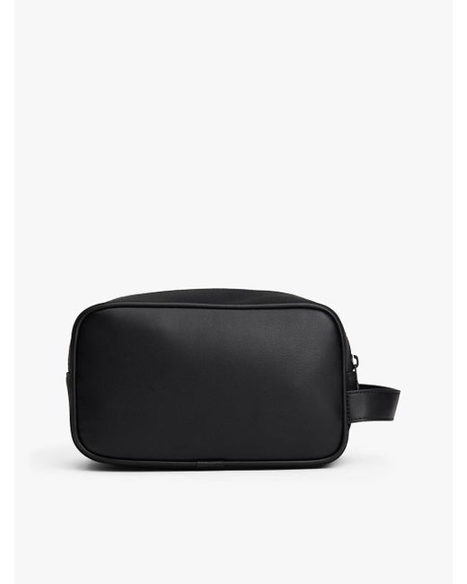Pochette Toilette Con Texture A Contrasto di Tommy Hilfiger in Black da Uomo