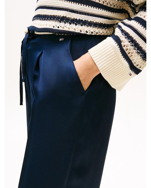 Pantaloni Relaxed Fit Dritti di Tommy Hilfiger in Blue