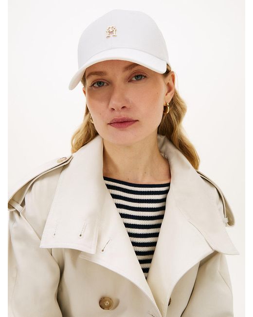 Tommy Hilfiger White Chic Th Monogram Baseball Cap
