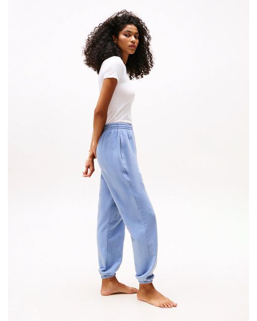 Tommy Hilfiger Blue Relaxed Logo Lounge Joggers