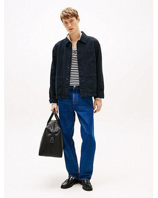 Tommy Hilfiger Utility-Jack Met Linnen in het Blue voor heren
