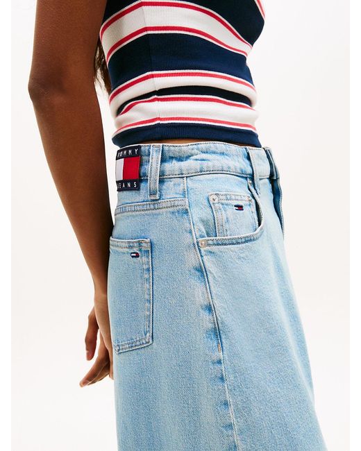 Tommy Hilfiger Blue Faded Balloon Tapered Leg Jeans