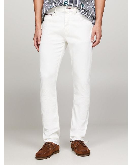 Tommy Hilfiger Houston Tapered White Jeans for men
