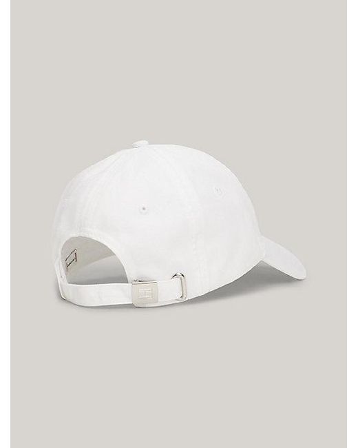 Gorra de béisbol Essential con logo bordado Tommy Hilfiger de color White