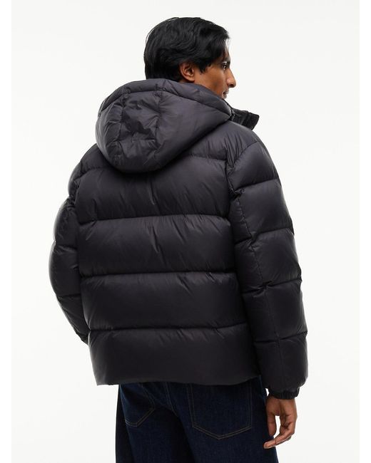 Tommy Hilfiger Blue Relaxed Down Hooded Puffer Jacket for men