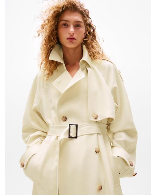 Tommy Hilfiger Natural The Sofia Capsule Oversized Trench Coat