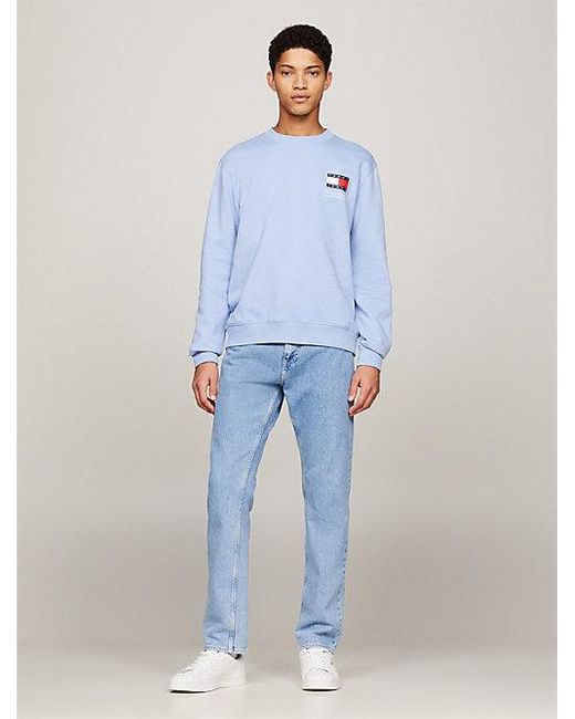 Tommy Hilfiger Essential Sweatshirt Met Ronde Hals En Logo in het Blue voor heren