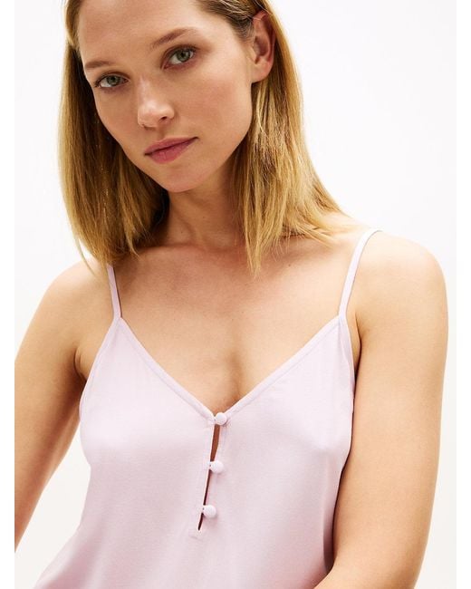 Tommy Hilfiger White Essential V-Neck Cami Nightdress