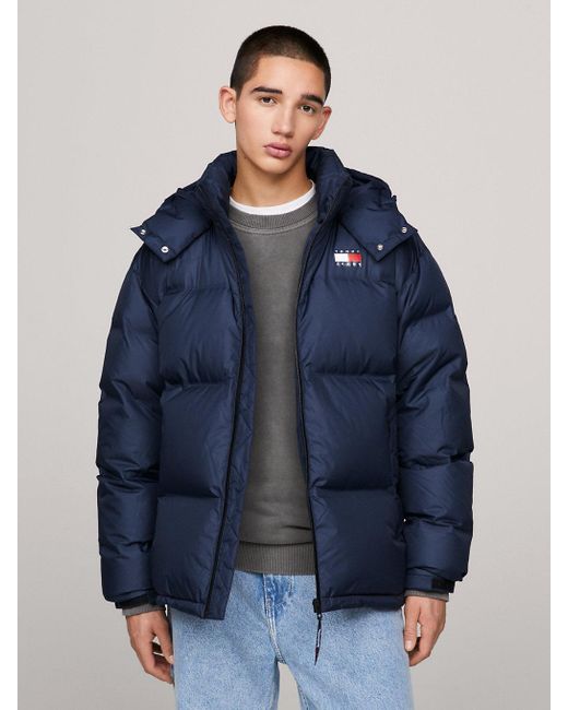 Tommy Hilfiger Th Protect Water Repellent Down Alaska Puffer in Blue for  Men | Lyst UK