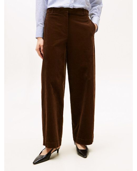 Pantalon Barrel Oversize En Velours Côtelé Tommy Hilfiger en coloris Multicolor