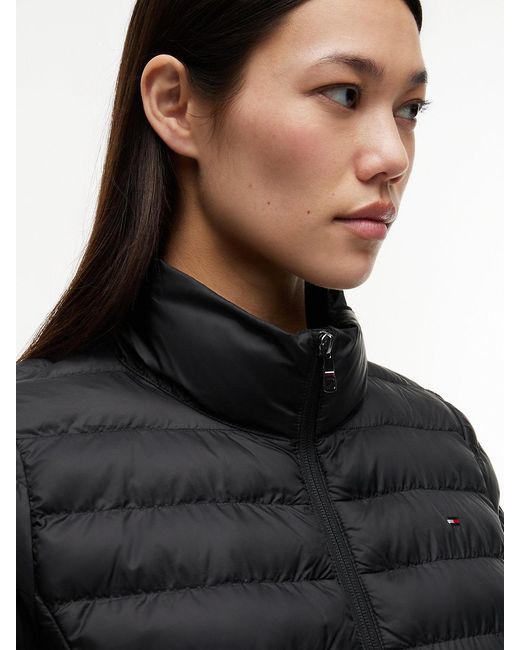 Tommy Hilfiger Black Lightweight Padded Hooded Jacket