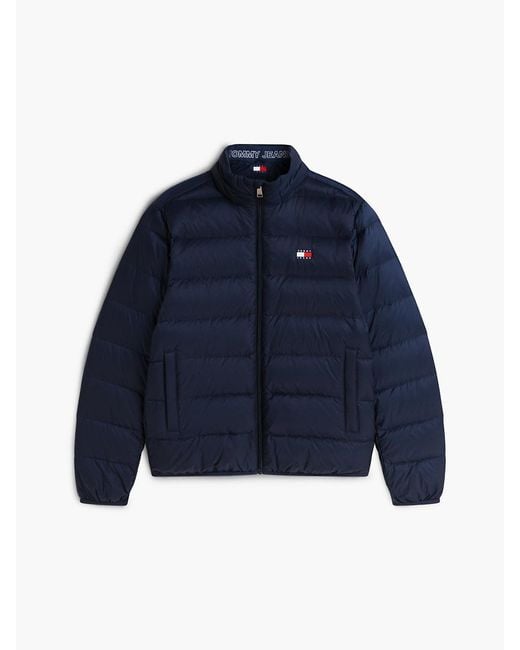 Tommy Hilfiger Blue Packable Lightweight Down Ripstop Relaxed Jacket for men