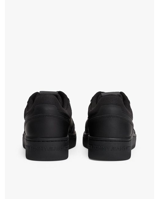 Sneakers Rétro Stile Basket Con Suola Spessa di Tommy Hilfiger in Black da Uomo