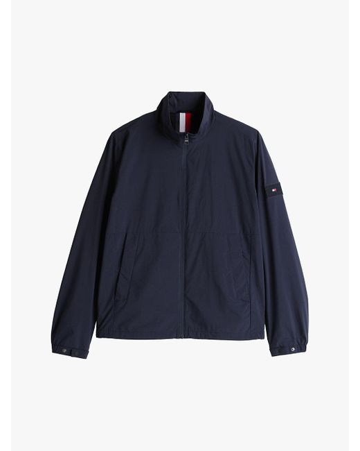 Giubbino Idrorepellente Con Zip Integrale di Tommy Hilfiger in Blue da Uomo