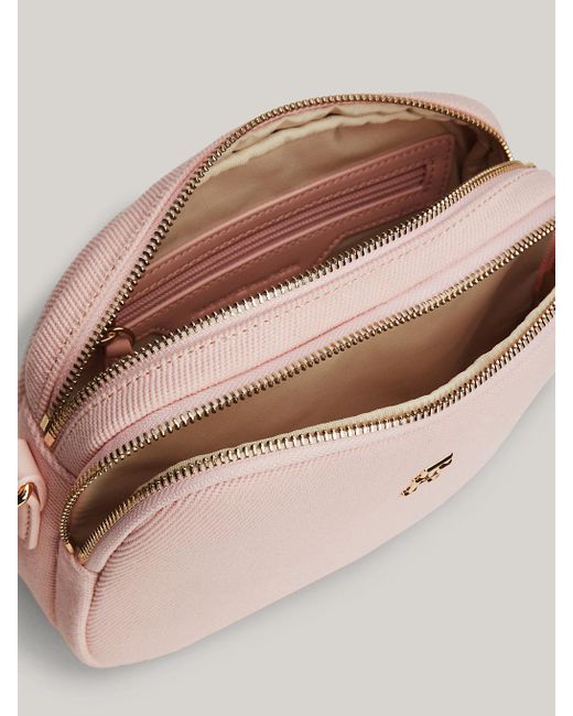 Petit sac bandoulière en toile Tommy Hilfiger en coloris Pink
