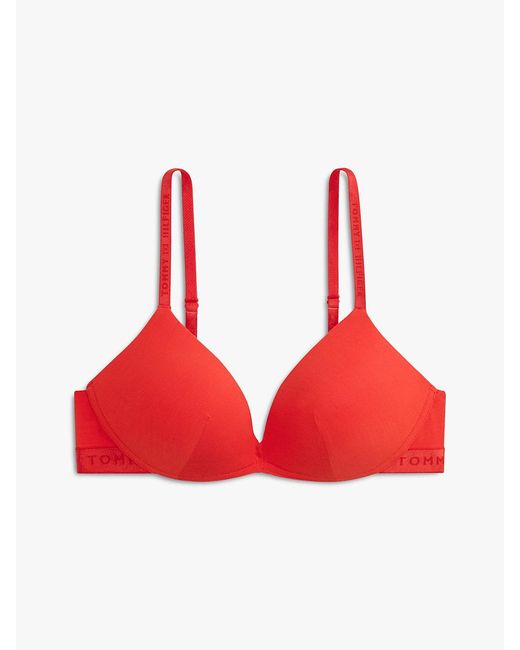 Tommy Hilfiger Repeat Logo Non-Wired Push-Up Bra