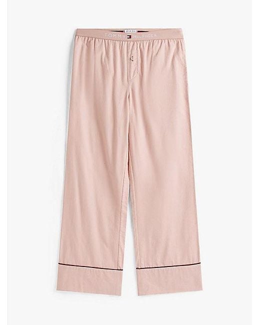 Tommy Hilfiger Red Essential Pyjamahose Aus Fischgrät-Flanell