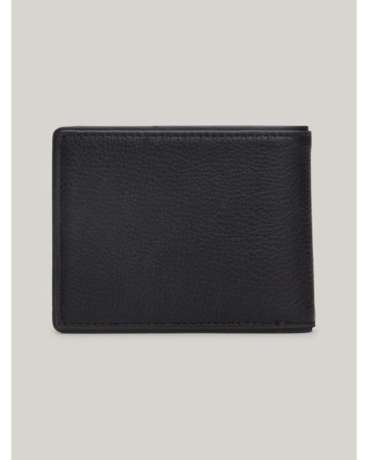 Tommy Hilfiger Black Small Leather Casual Credit Card Wallet for men